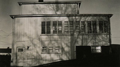 Scene from the video showing the house's northern facade.