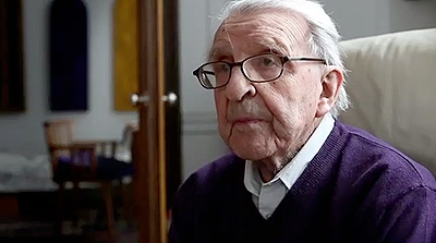 Screen capture from the interview of Fernand Leduc